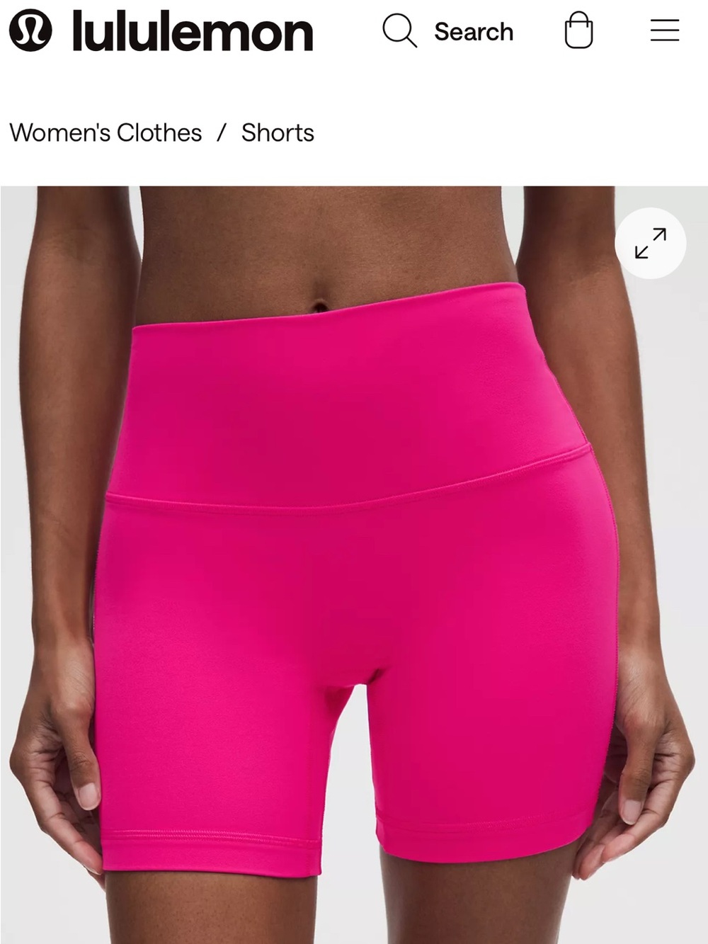 lululemon Align High-Rise Short 6”, size 10